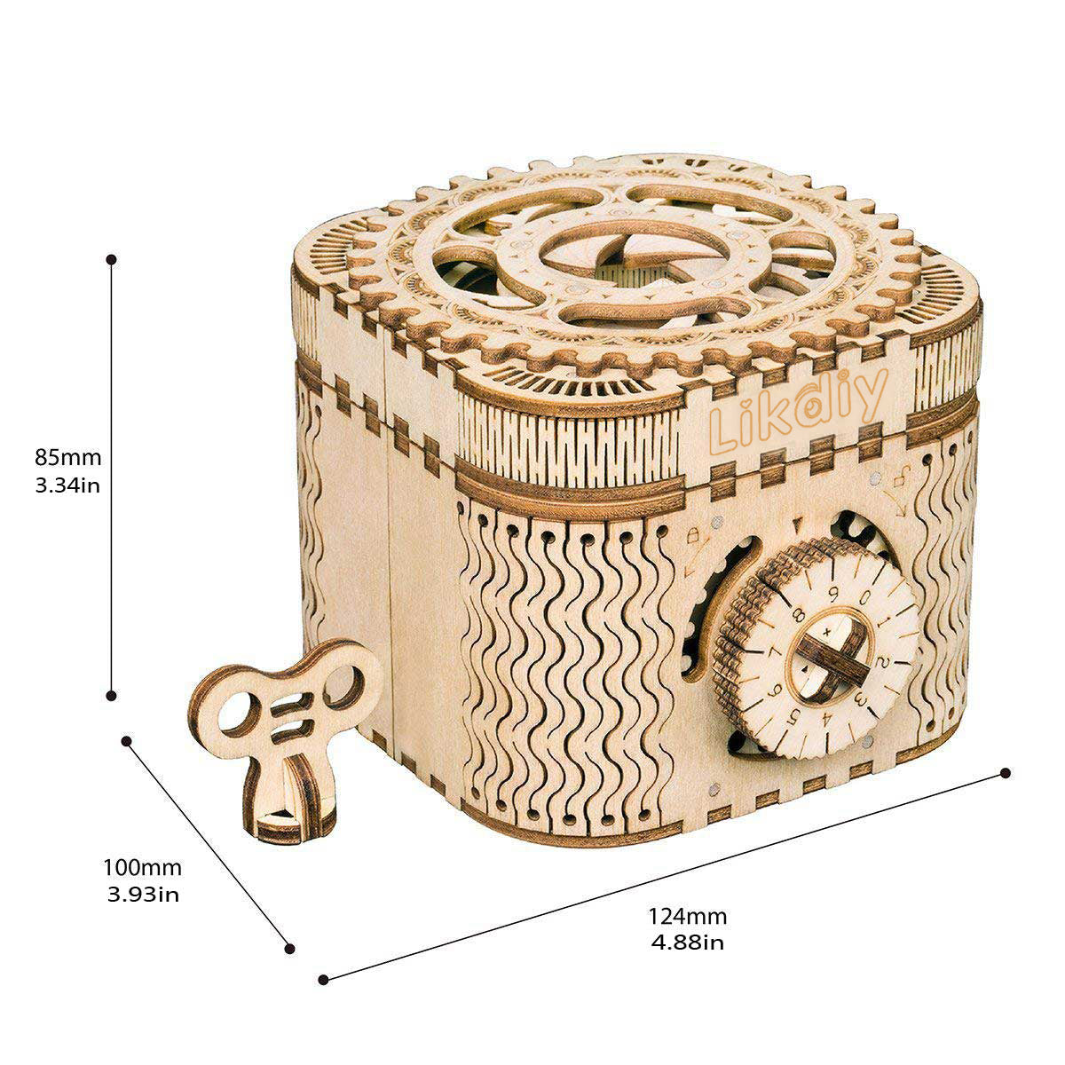 The Cryptic Vault: 3D Wooden Puzzle Mystery Treasure Box