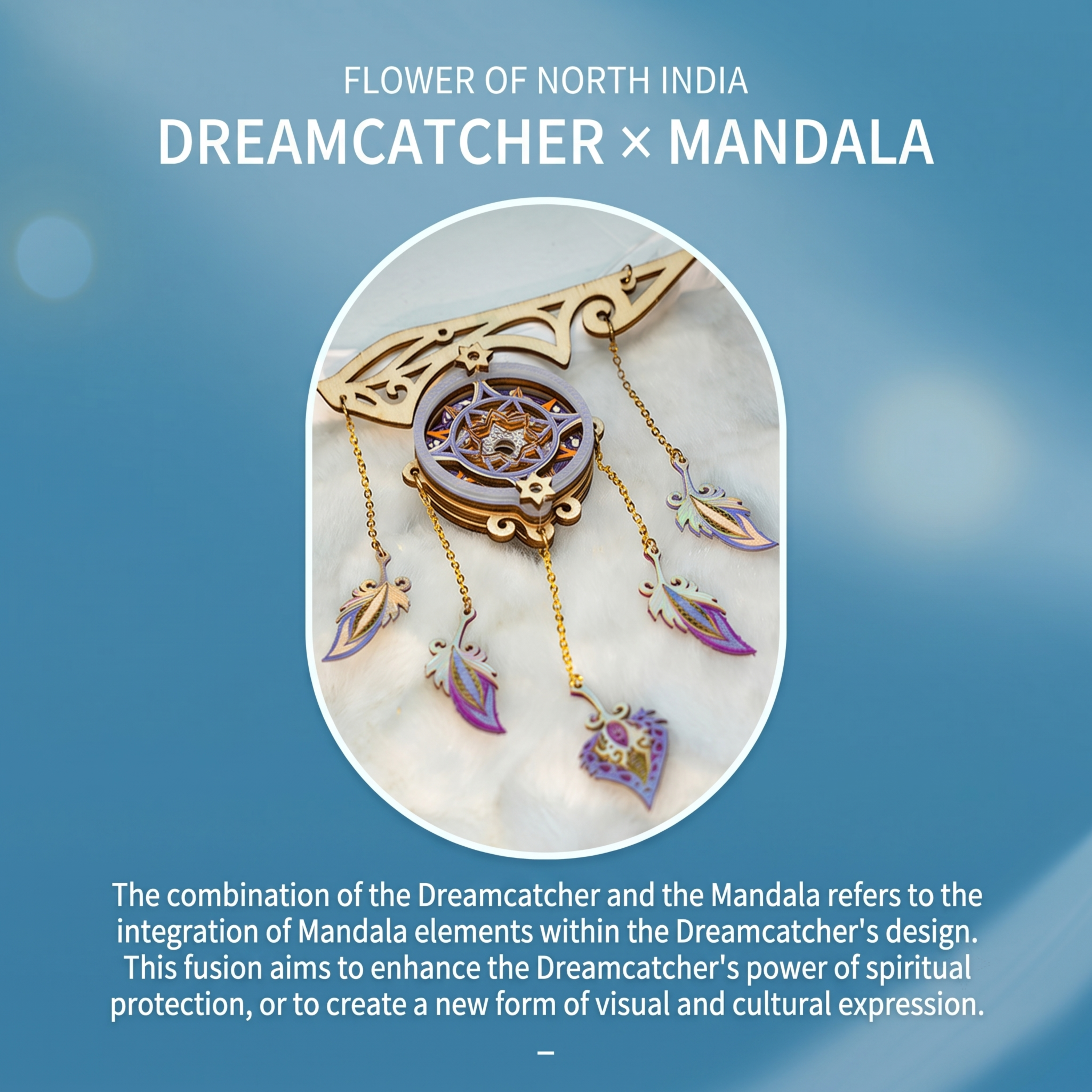 Celestial Airship Dreamcatcher – 3D Wooden DIY Craft Model & Fantasy Home Decor