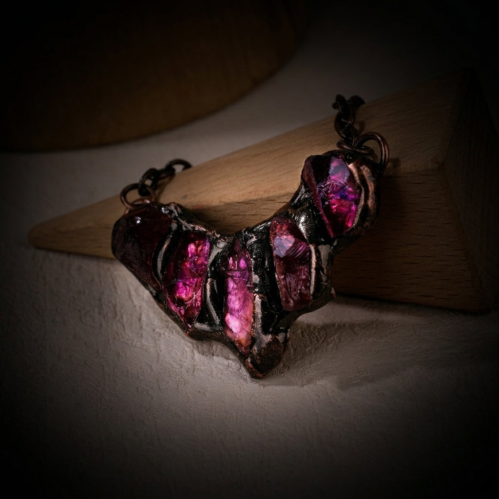 The Crown's Shield Amulet-Amethyst
