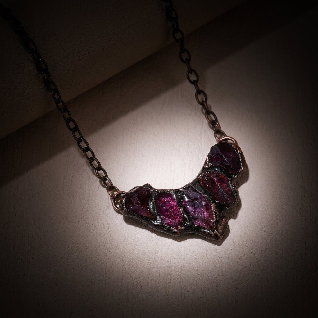 The Crown's Shield Amulet-Amethyst