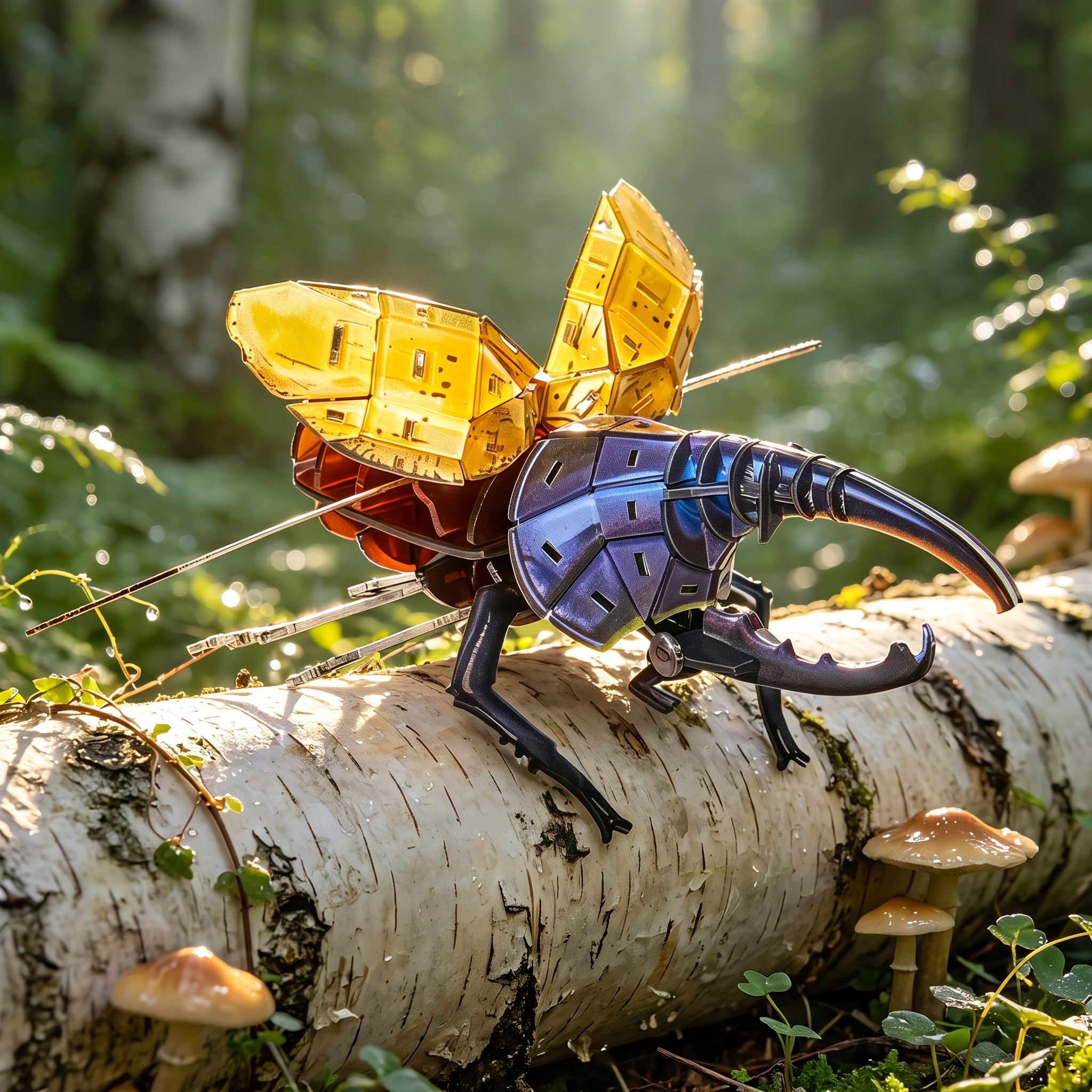 Wing-Legends 3D Mechanical Hercules Beetle – DIY Acrylic Puzzle Kit (100 Pcs)