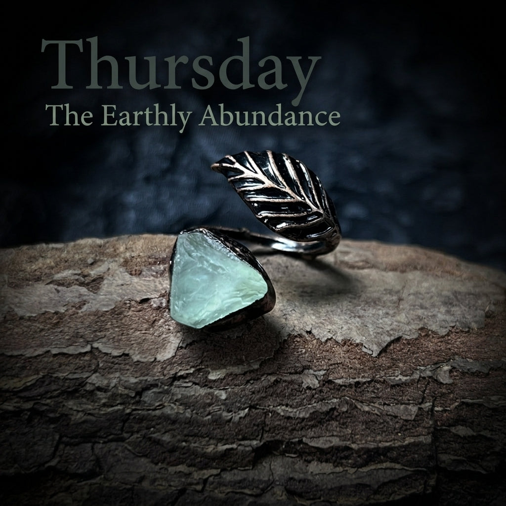 The Alchemist’s Wardrobe — 7-Day Raw Elemental Ring Set