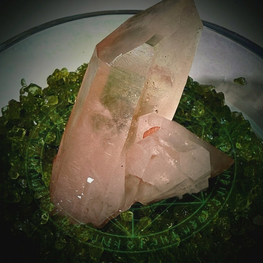 The Lemurian Hearth Cluster — Raw Fire Quartz Generator