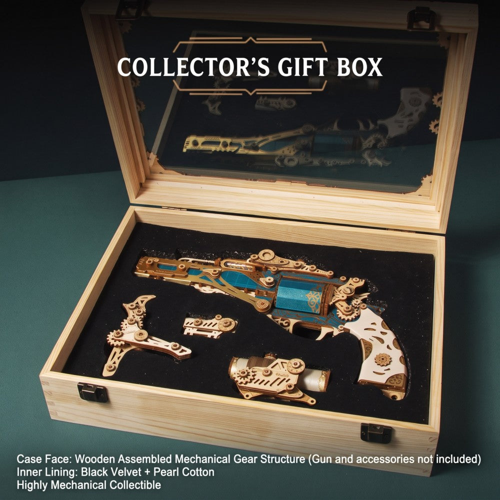 Fantasy Steam Revolver | 3D Wooden Mechanical Puzzle Kit