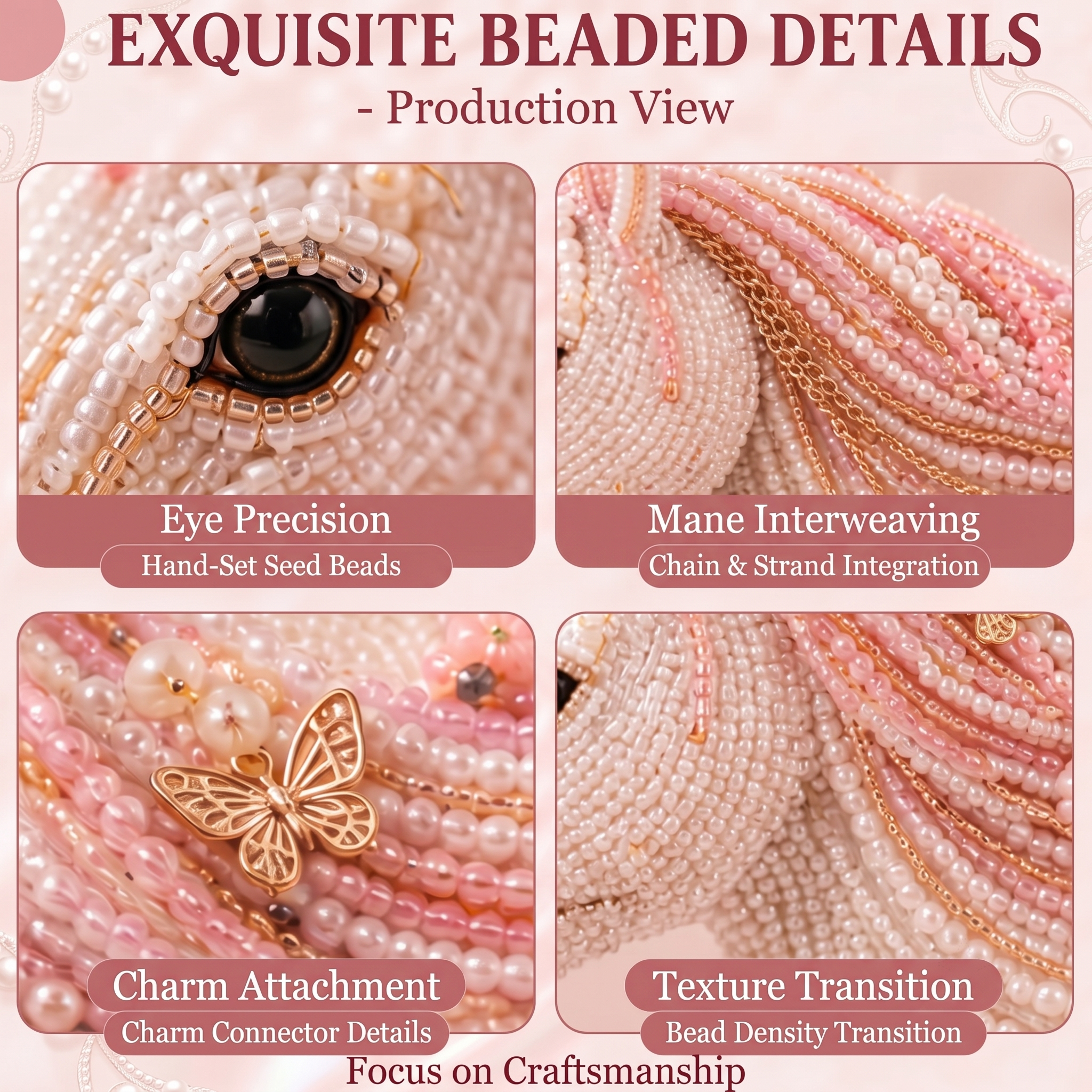Enchanted Mane Beaded Horse Catchall Tray Kit | 3D DIY Jewelry Organizer