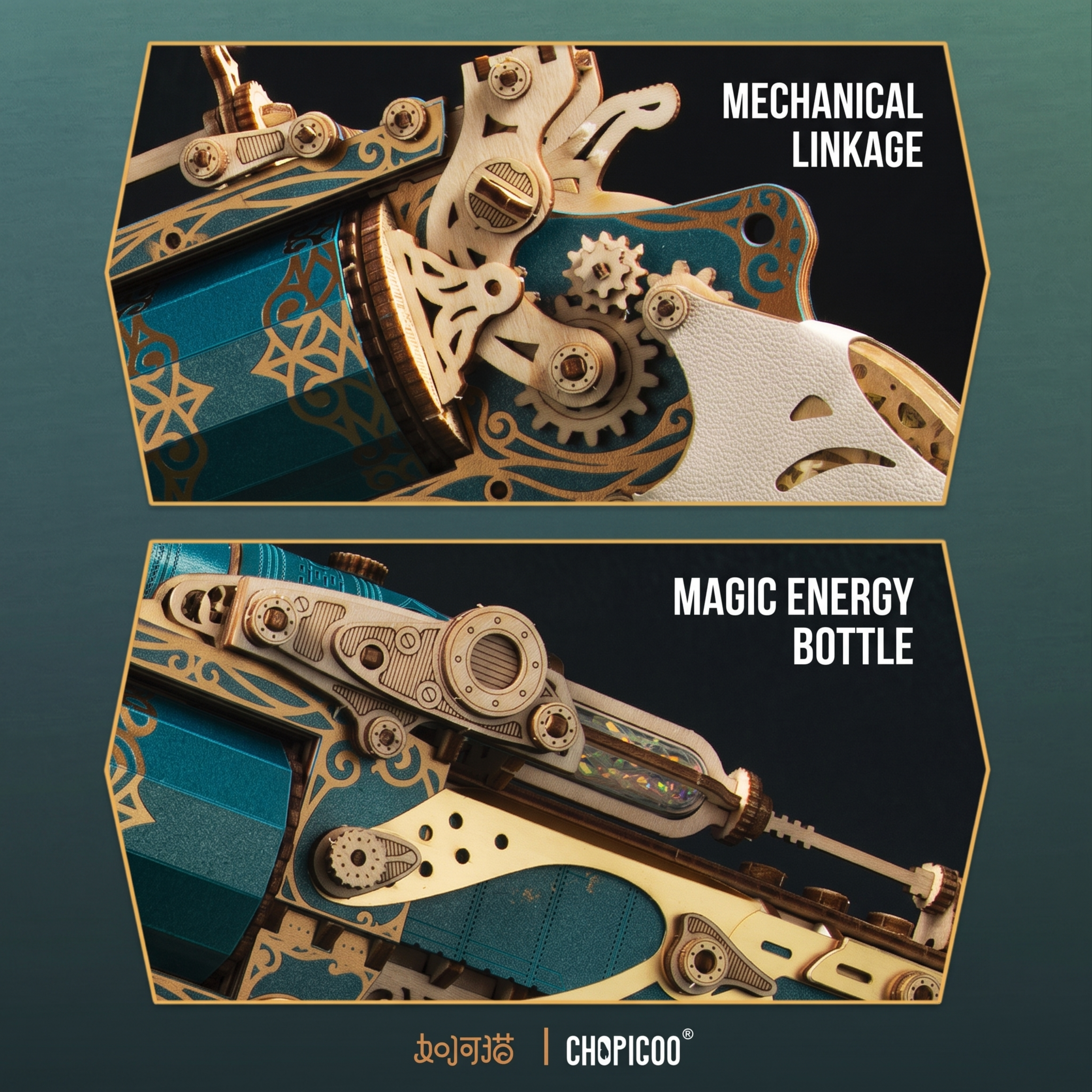 Fantasy Steam Revolver | 3D Wooden Mechanical Puzzle Kit