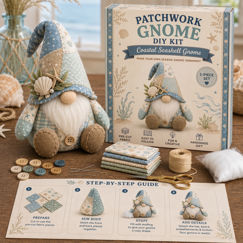 Stitch a Little Magic into Your Home: Meet the Patchwork Gnomes! ✨🍄
