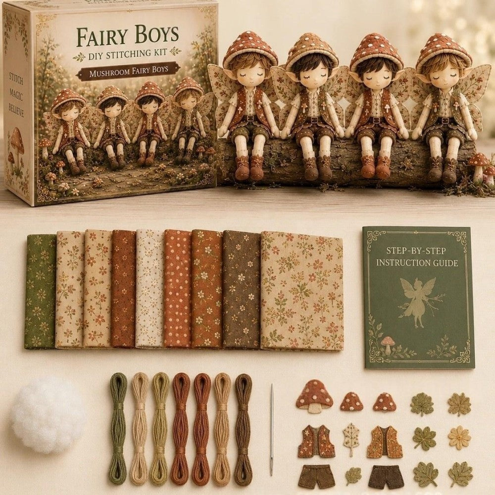 Enchanted Pink Woodland Friends DIY Felt Patchwork Kit | Collectible Animal Craft Set