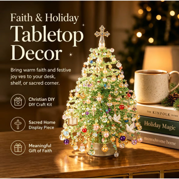 DIY Illuminated Beaded Tree Kit | Handcrafted Seasonal & Holiday Decor