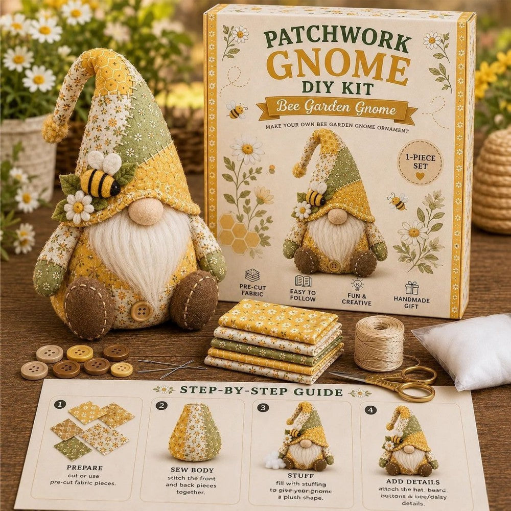 Stitch a Little Magic into Your Home: Meet the Patchwork Gnomes! ✨🍄