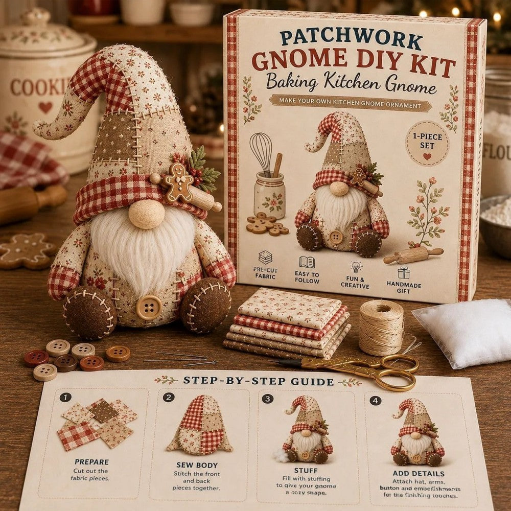 Stitch a Little Magic into Your Home: Meet the Patchwork Gnomes! ✨🍄