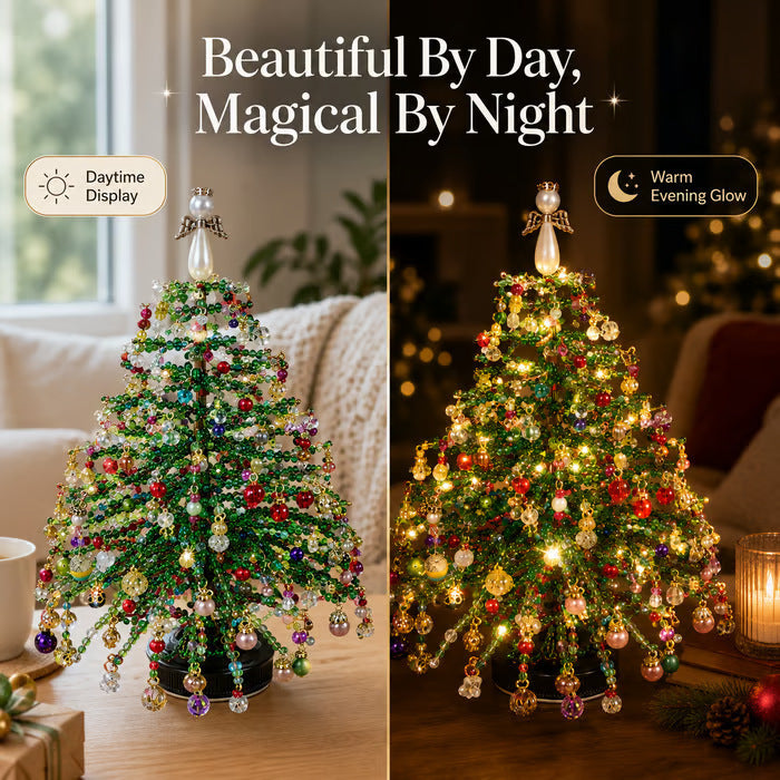 DIY Illuminated Beaded Tree Kit | Handcrafted Seasonal & Holiday Decor