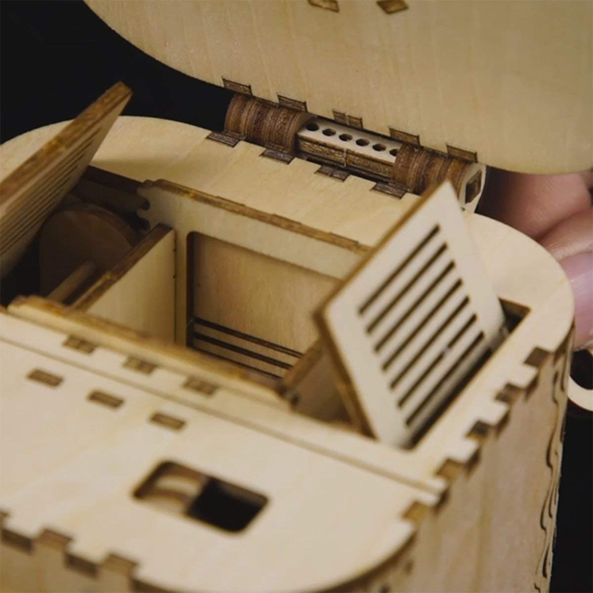 The Cryptic Vault: 3D Wooden Puzzle Mystery Treasure Box