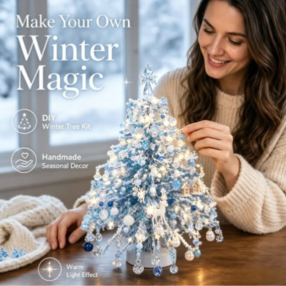 DIY Illuminated Beaded Tree Kit | Handcrafted Seasonal & Holiday Decor
