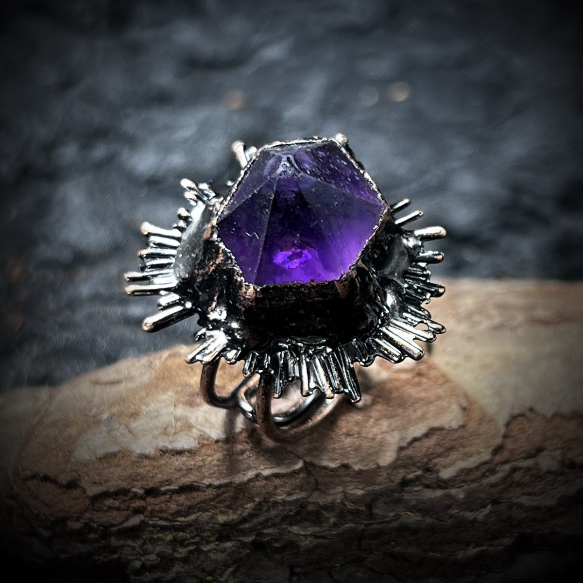 The Celestial Core Collection — Sunburst Amulet Rings