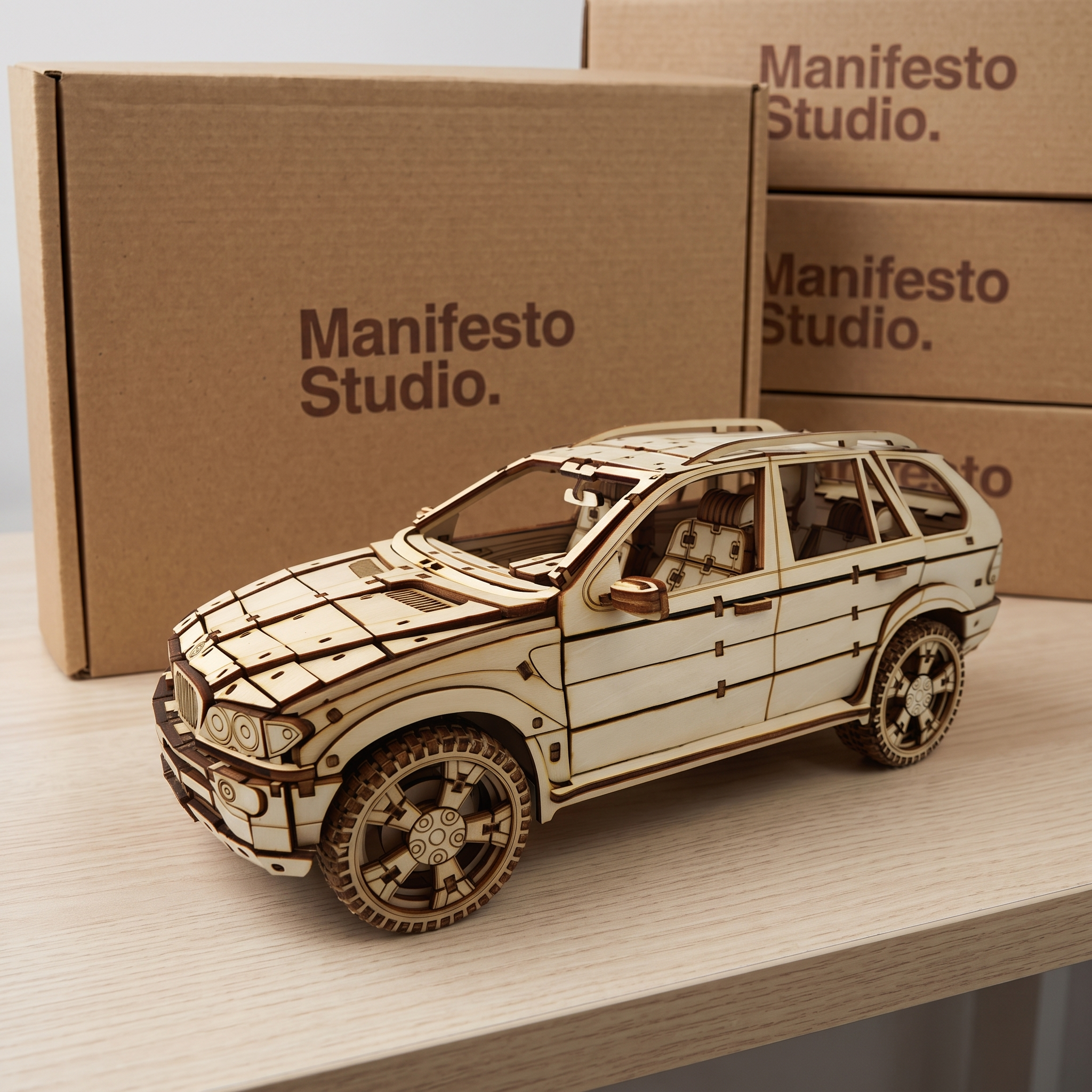 3D Wooden Puzzle Retro Sports Car for Adults, 1:18 Scale Mechanical Vehicle Model Building Kit, DIY Classic Auto Craft, Unique Birthday Gifts for Men, Adults & Gearheads