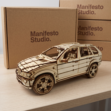 3D Wooden Puzzle Retro Sports Car for Adults, 1:18 Scale Mechanical Vehicle Model Building Kit, DIY Classic Auto Craft, Unique Birthday Gifts for Men, Adults & Gearheads
